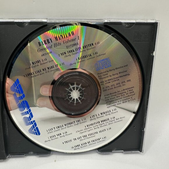 Barry Manilow - Greatest Hits Volume 1 - CD Album Arista Records - Picture 5 of 5